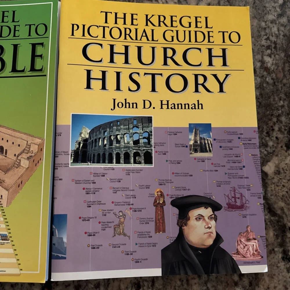 Lot of 3 The Kregel Pictorial Guide Bible History Church History Story PB